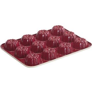 Nordic Ware dannet mini bundt 12 hulrum cupcake r?d