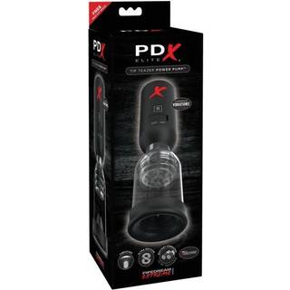 PDX Elite Tip Teazer - automatisk glanssuger vibrator (sort)
