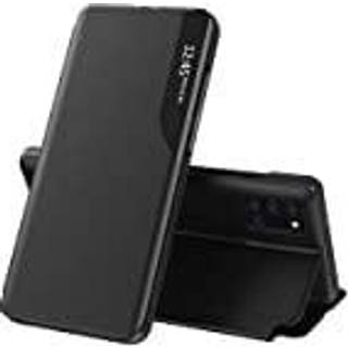 Samsung S21 FE Stilfuldt Smart View Taske - Sort