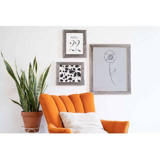 Barnwoodusa | Farmhouse 18x24 Billedramme | 1 1/2 tommer st?bning | 100% genvundet tr? | Rustik | Smokey sort