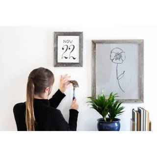 Barnwoodusa | Farmhouse 20x30 Picture Frame | 1 1/2 tommer st?bning | 100% genvundet tr? | Rustik | Naturligt forvitret gr?t