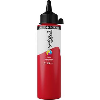 System 3 Fluid Acrylic - 250ml. Crimson