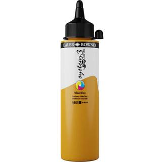 System 3 Fluid Acrylic - 250ml. Yellow Ochre