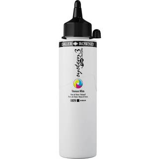 System 3 Fluid Acrylic - 250ml. Titanium White