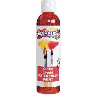 Farvning Liquid Glitter Vandfarvemaling 8 fl oz Rød ikke-giftig maling børn håndværk hobby sjov vandfarve plakater cool effekter alsidig gave