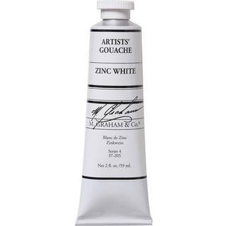 M. graham 2-ounce tube gouache maling zink hvid