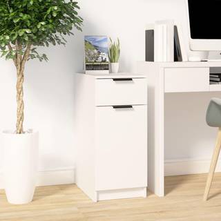 skrivebord 33,5x50x75 cm konstrueret træ hvid