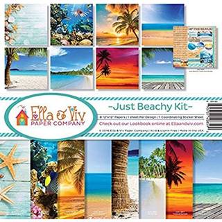 Ella & Viv ved at huske EAV-859 Ella & Viv Just Beachy Scrapbook Collection Kit