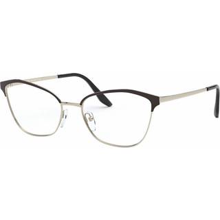 Prada Kvinde PR 62XV AAV1O1 BLACK/LIGHT GOLD Optiske stel Metal Sort Cat Eye