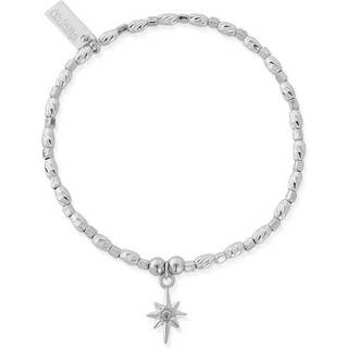 ChloBo Silver Soul Glow Lucky Star Bracelet - Silver - 18cm