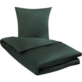 Bambus sengetøj - 140x220 cm - 100% Naturligt bambus - Nature By Borg - Hvidt satinvævet dynebetræk