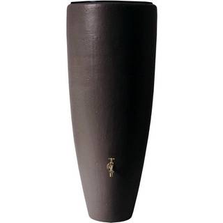 4rain Mocca 2-i-1 regnvandstønde med hane, brun - 300 liter
