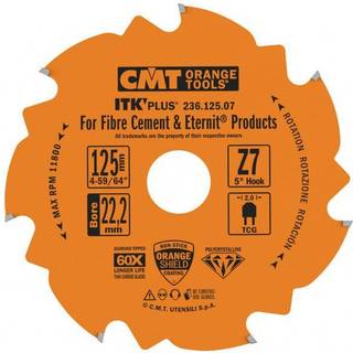CMT PCD klinge 125x2,0x22,2 Z7 F - 236.125.07