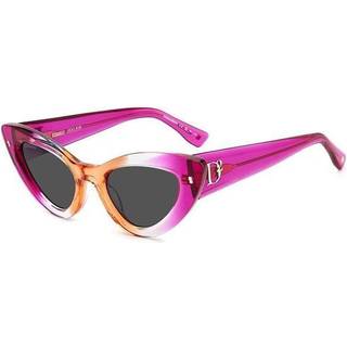 Dsquared2 D2 0092/S 838/IR 51 Solbriller Kvinder Purple - Transparent Purple Orange - 51mm