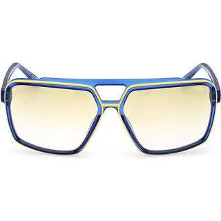 Guess GU00076 92F 61 Solbriller Mænd Blue - Transparent Blue Yellow - 61mm