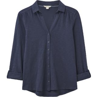 White Stuff White Stuff Blue 100% Cotton Annie Jersey Shirt