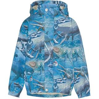 Molo Waiton Regnjakke Big Ancient Sea 86/92 cm  Blå  86/92 cm  mand