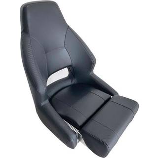 Båtstol ESM RM52 Flip-Up, 52 x 70 x 60 cm, med opklappeligt sæde, sort