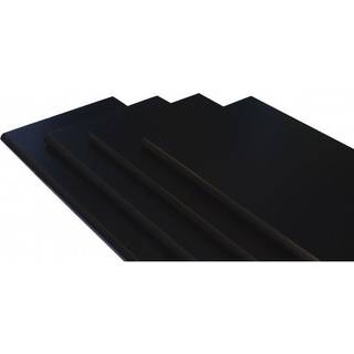 Hylde M-design 40x20x1,5 cm. - sort