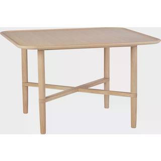 Haslev Opus 17 Sofabord 80x80 Cm etræ - Sofabord Massiv Eg Hvidolieret eg - OPU217-EGOH-0-50