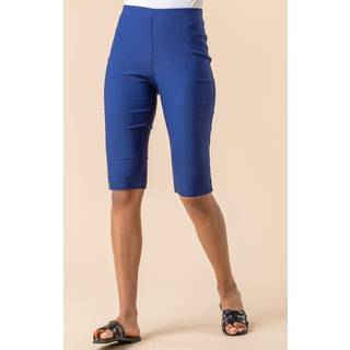 Roman Roman Light Blue Knee Length Stretch Shorts - 42