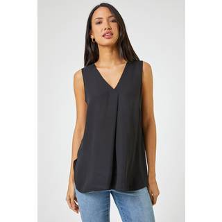 Roman V-hals plisseret tunika tanktop38