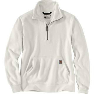 CARHARTT® MIDWEIGHT HALF ZIP SWEATSHIRT (WOMANS) MALT OFFWHITE SIZE XS