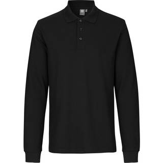 ID 0544 Langærmet poloshirt stretch Hvid 5XL