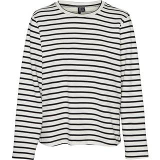 VMMATHILDE LS T-SHIRT D1 - White BLACK STRIPES - S