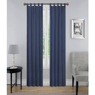 Par til at g? Montana Modern Decorative Tab Top Windows gardiner til sovev?relse eller stue (2 paneler) 30 """" X 84 """" Indigo