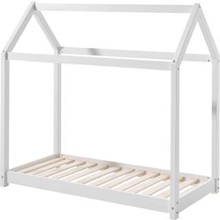 Børneseng husform 70 x 140 cm – Cabane, hvid
