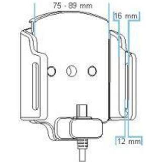 Brodit Aktiv holder til fast installation 527845