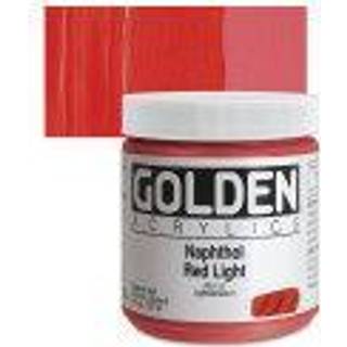 Tung kropsacryl af Golden Naphthol Red Light 8 fl. oz. Jar Professionel akrylmaling halvtransparent