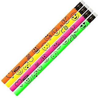 Musgrave Pencil Mus2557D -12 Everyday Emojis Pencil - 12 Dazon
