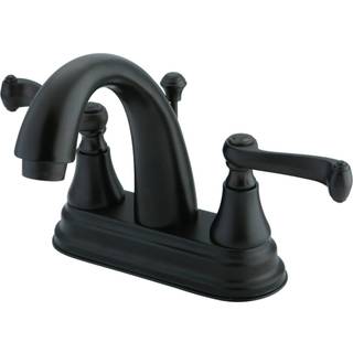 Kingston Brass KS7615FL 4 in. CentreSet badev?relse vandhane olie gnidet bronze