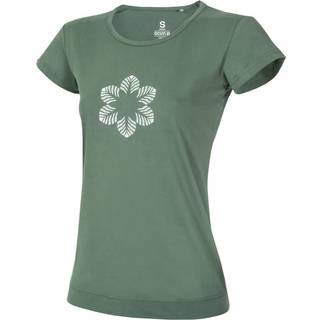 Ocun Women's Classic T Organic Flower T-shirt Damer størrelse XS farve olivengrøn/grøn