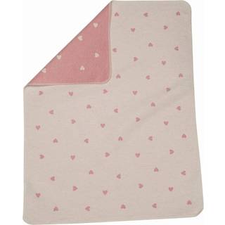 David Fussenegger Juwel Babytæppe 70x90 Cm Hearts Offwhite / - Babytæpper Bomuld Rosa - 68941479