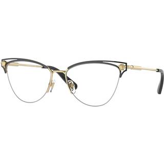 Versace Kvinde VE1280 1433 Optiske stel Stål Sort Transparent Cat Eye Normal