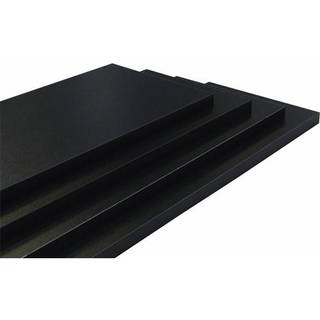 Hylde 100x30x2,5 cm. - sort