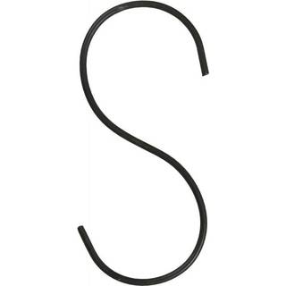 S-krog på 10 cm i sort