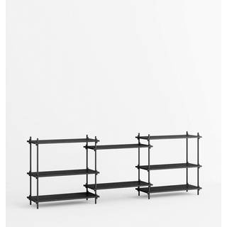 Moebe Shelving System s.85.3.A - Sort