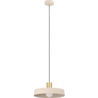 Eglo Valdiola pendel Ø36 cm sand/børstet messing