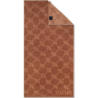 JOOP! Herren Handtuch beige Baumwolle & Mix Gemustert