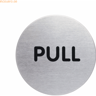 "PULL" skilt - Rundt pictogram