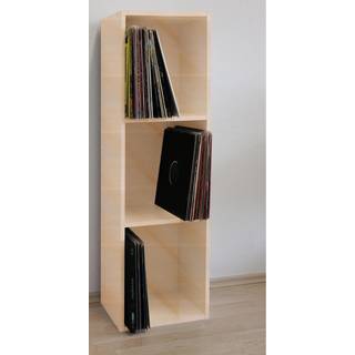 Platto3 reol til LP 3 hylder bøgetræ dekor.