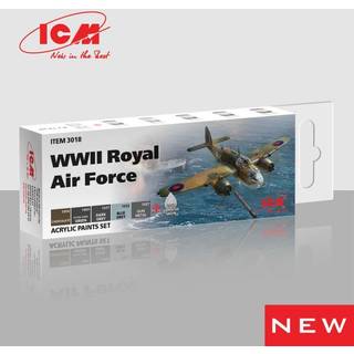 Acrylic Paint Set for WWII Royal Air Force 6 x 12 ml