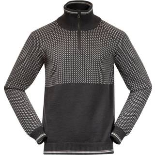 Bergans Men's Alvdal Wool Half Zip Solid Dark Grey/Vanilla White, XXL