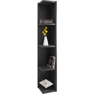 HonsaStand reol 4 hylder sort.