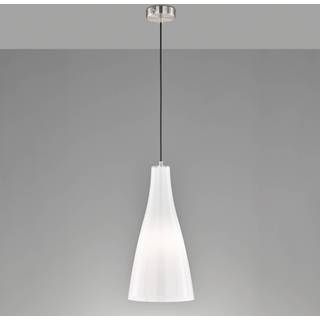 Zeal pendel, mat nikkel/opal, Ø 23 cm