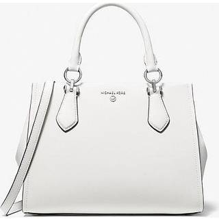 MK Marilyn Medium Saffiano Leather Satchel - White - Michael Kors - ONE SIZE